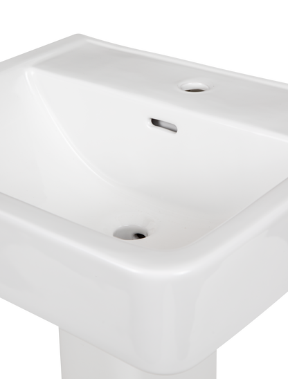 Contac Pineview – 4313DSX – Single Hole Pedestal Sink