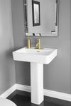 Contac Pineview – 4313DSX – Single Hole Pedestal Sink