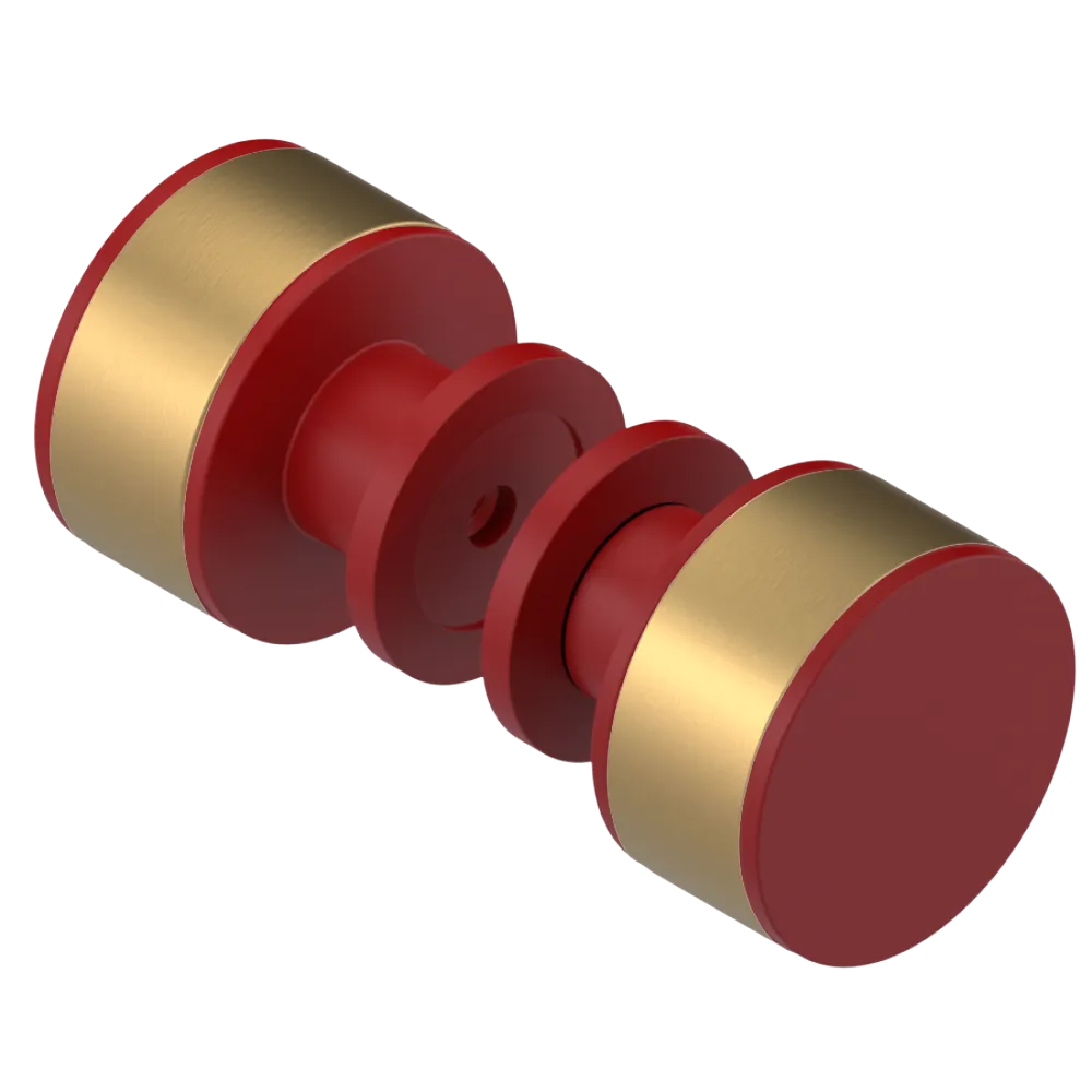 Rubinet Shower Door Knob (set) Maroon