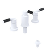 Rubinet Bidet Fitting with Spray, Diverter, and Vacuum Breaker (less drain) Matt White
