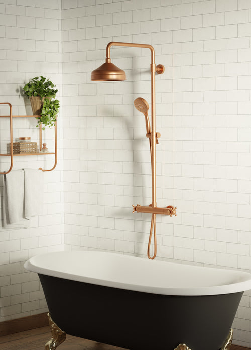 Baril Complete thermostatic shower kit on column