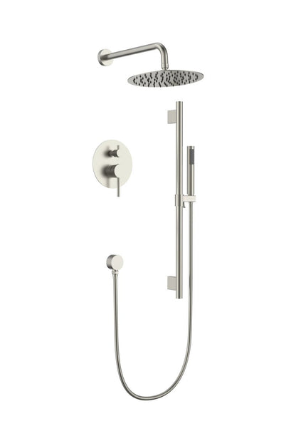 Aquaflo Rund 2-Way Pressure Balance Shower Set