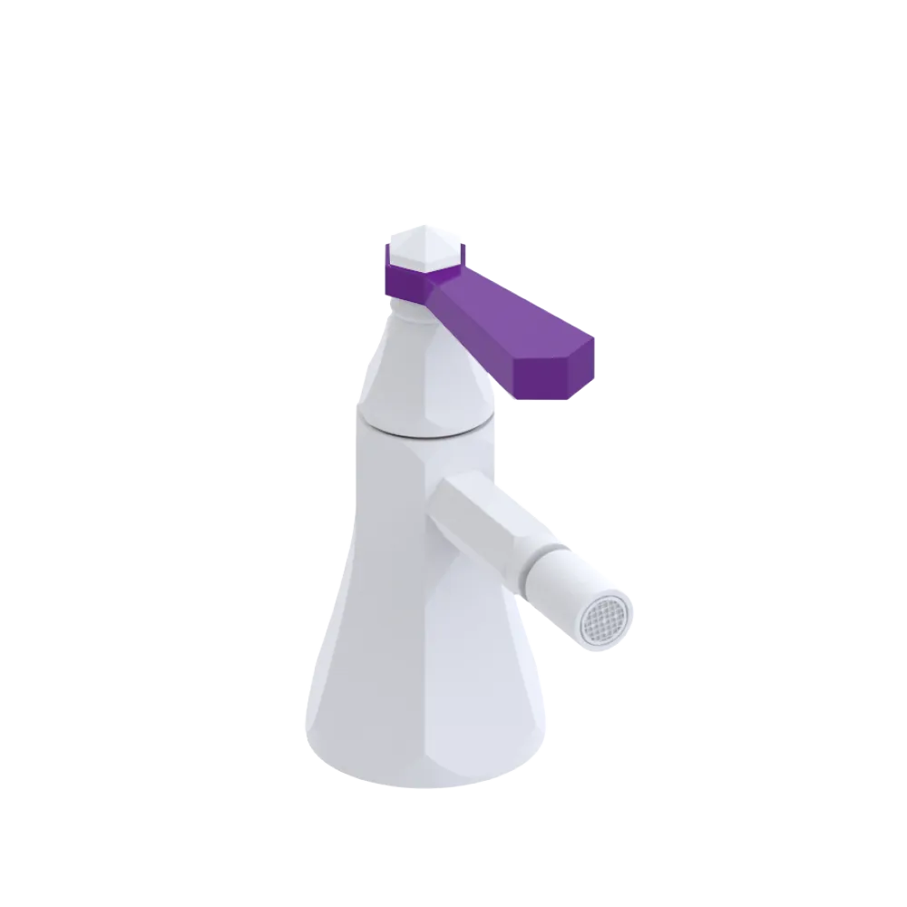 Rubinet Single Control Bidet Fitting (less drain) Matt White