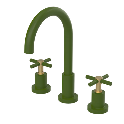 Rubinet Widespread Kitchen Set with LaSalle Spout Green Envy