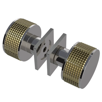 Rubinet Shower Door Knob (set) Polished Nickel