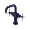 Rubinet Single Hole Dual Handle Lav. Set. (less drain) Midnight Blue