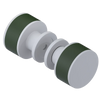 Rubinet Shower Door Knob (set) Matt White