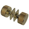 Rubinet Shower Door Knob (set) Natural Brass