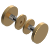 Rubinet Shower Door Knob (set) Satin Gold