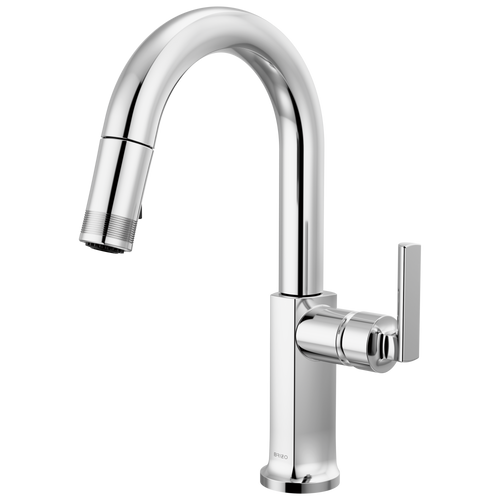 Brizo Pull Down Prep Faucet With Arc Spout Less Handle