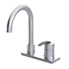 Rubinet 4" Centre Single Control Lav. Set. (less drain) Satin Chrome