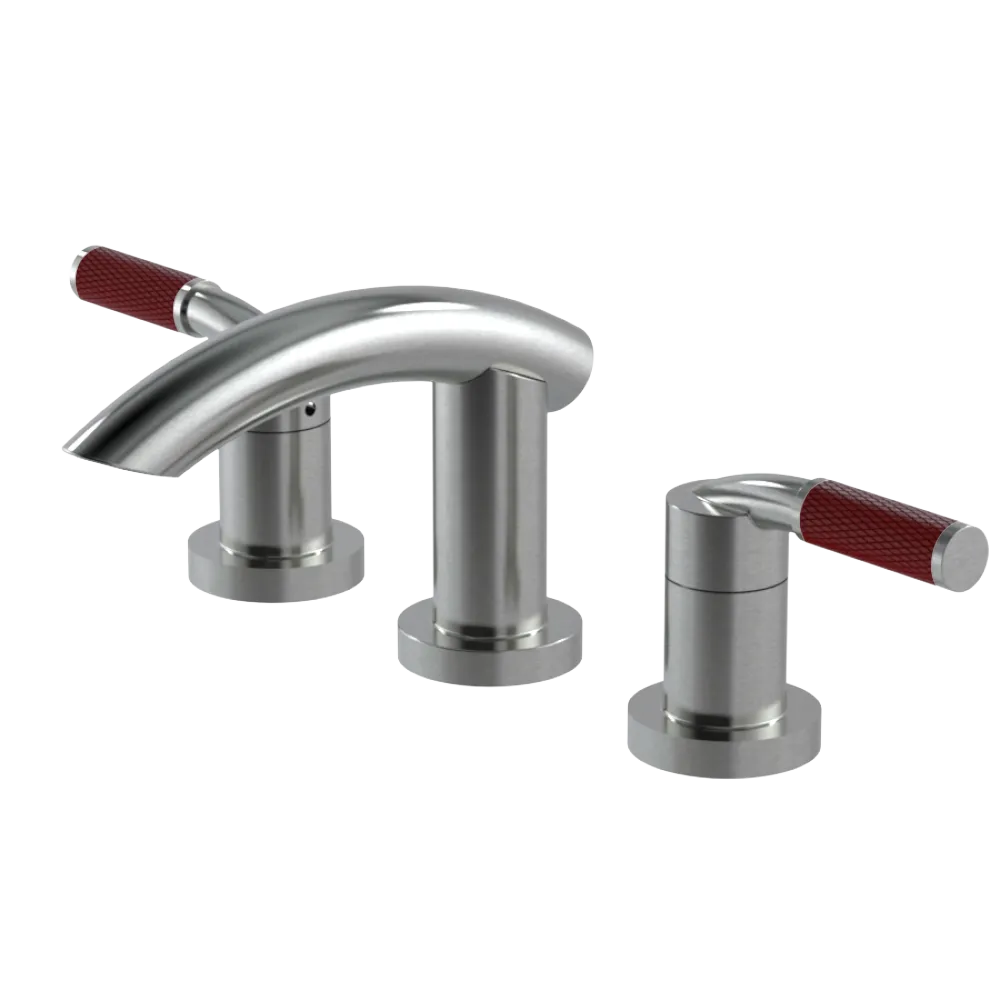 Rubinet Widespread Lav. Set. (less drain) Satin Nickel