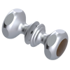 Rubinet Shower Door Knob (set) Satin Chrome