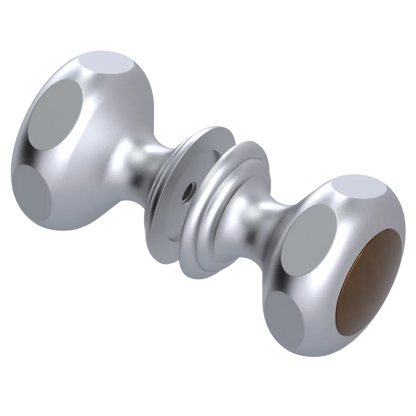 Rubinet Shower Door Knob (set) Satin Chrome