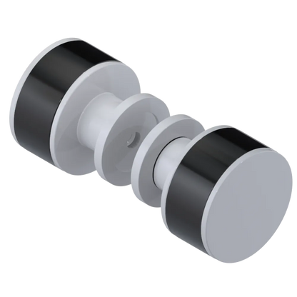 Rubinet Shower Door Knob (set) White