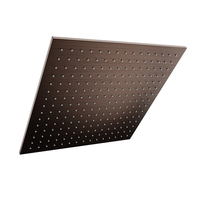 Baril Square 16" anti-limestone shower head