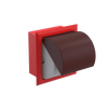 Rubinet RECESSED TOILET PAPER HOLDER Red