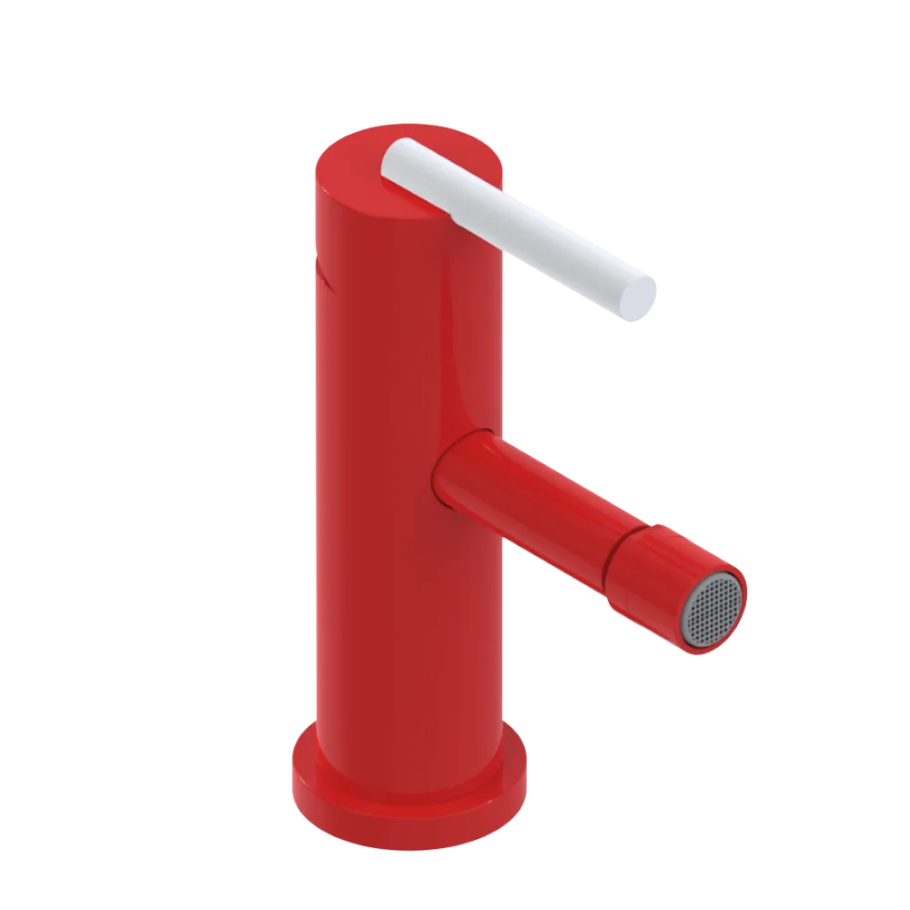 Rubinet Single Control Bidet Fitting (less drain) Red