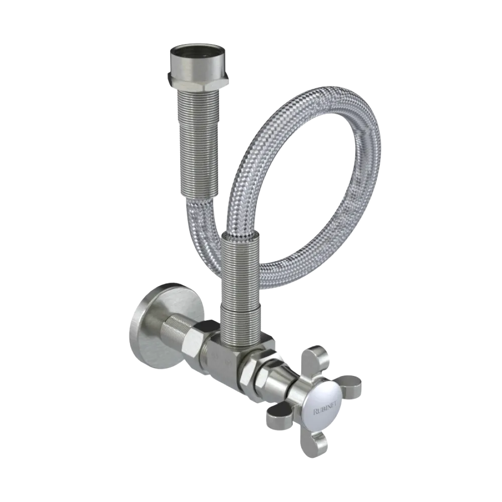 Rubinet Exposed Supply Kit (classic) Satin Nickel