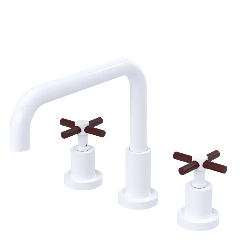 Rubinet Widespread Kitchen Set White