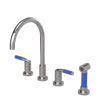 Rubinet Widespread Kitchen Set with Hand Spray Polished Nickel