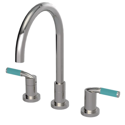 Rubinet Widespread Kitchen Set Polished Nickel
