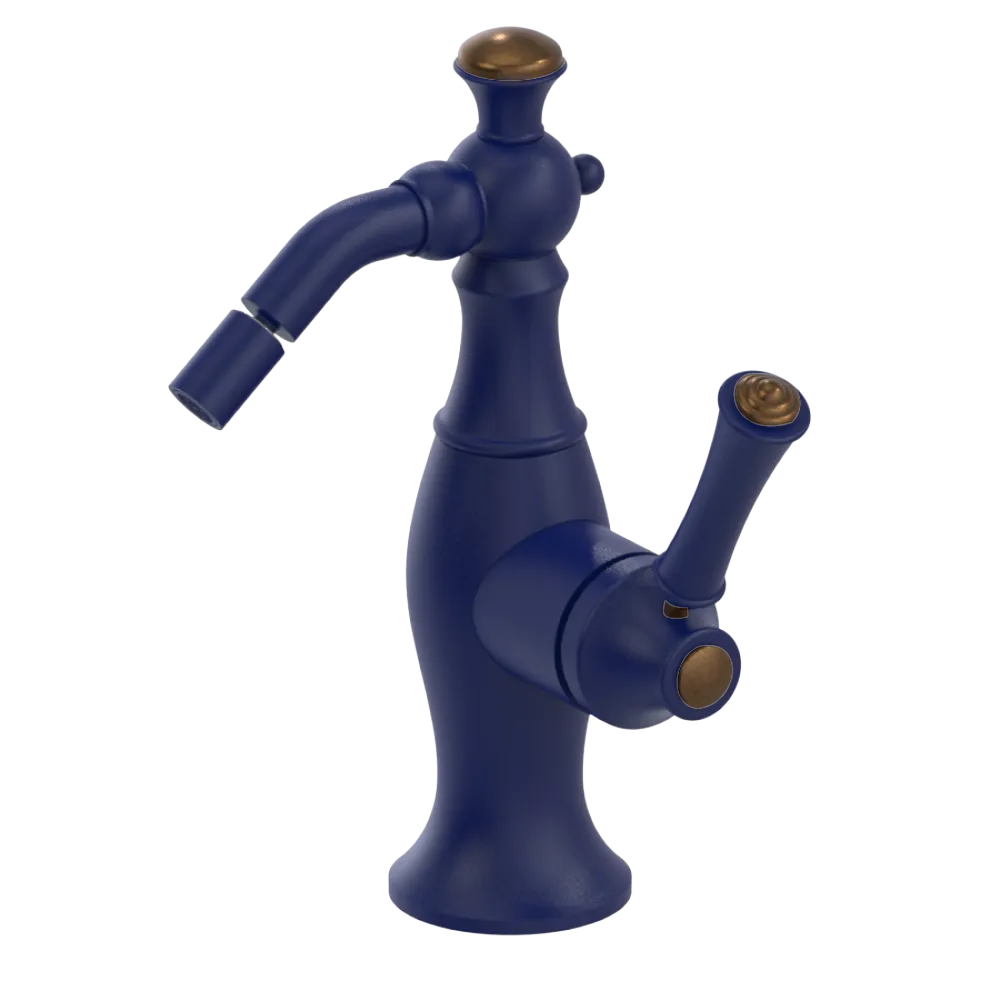 Rubinet Single Control Bidet Fitting (less drain) Midnight Blue
