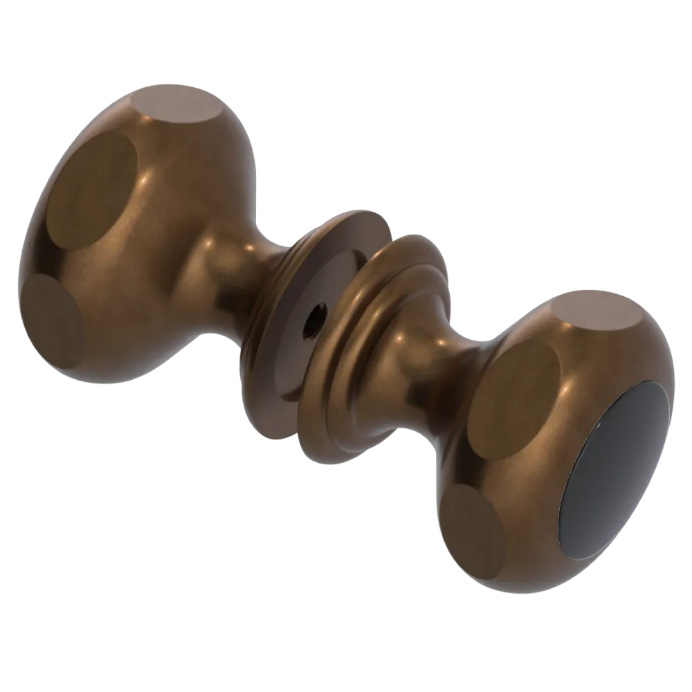 Rubinet Shower Door Knob (set) Tuscan Brass