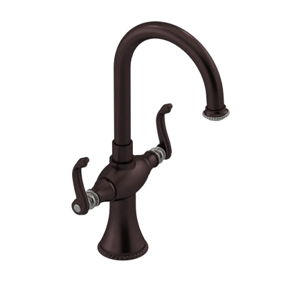 Rubinet Single Hole Dual Handle Lav. Set. (less drain) Oil Rubbed Bronze