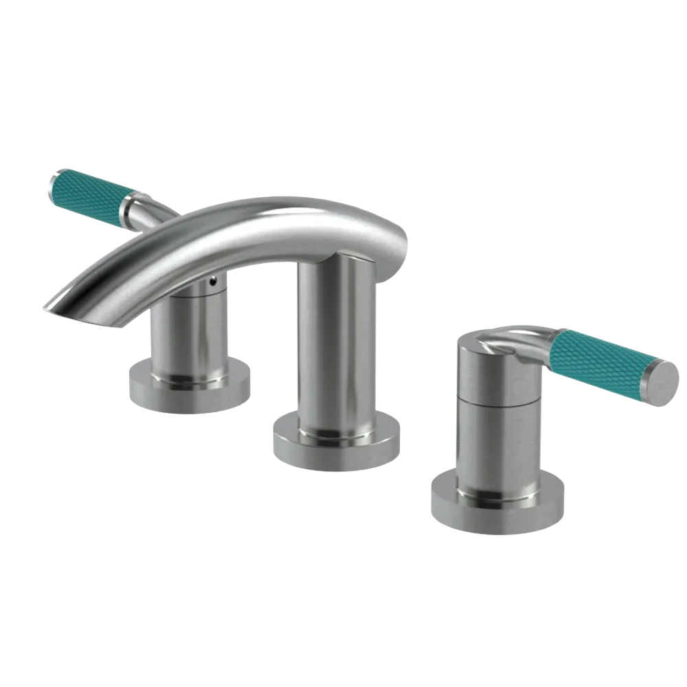 Rubinet Widespread Lav. Set. (less drain) Satin Nickel