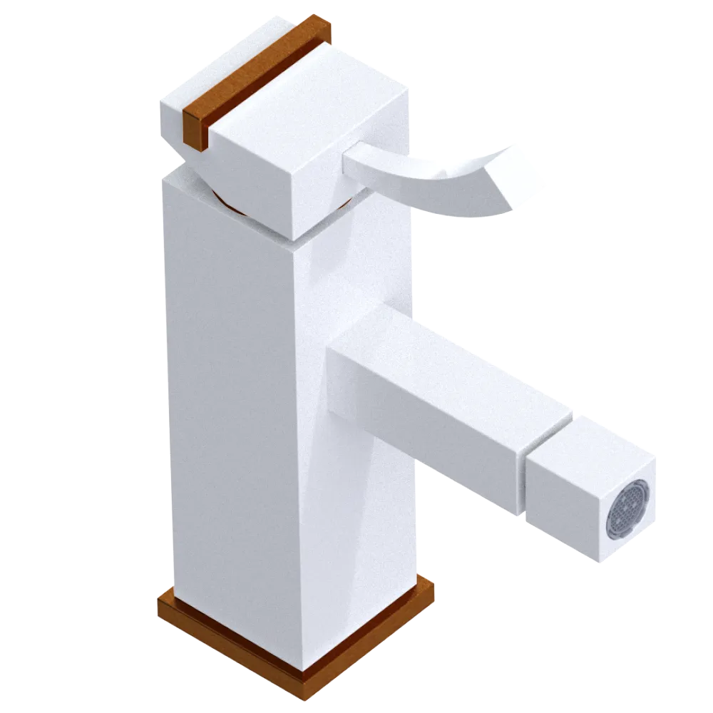 Rubinet Single Control Bidet Fitting (less drain) White