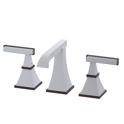 Rubinet Widespread Lav. Set. (less drain) White