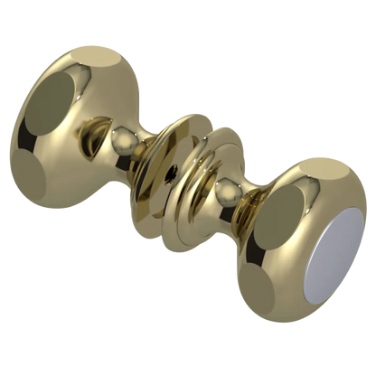 Rubinet Shower Door Knob (set) Natural Brass