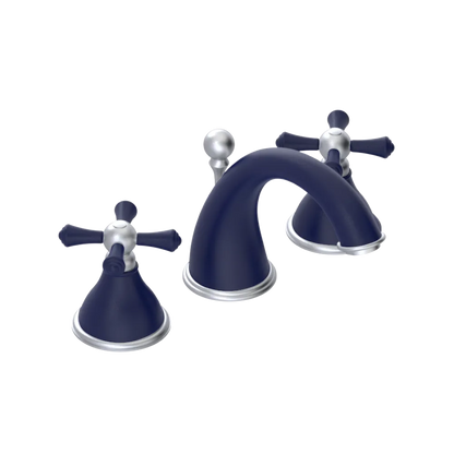 Rubinet Widespread Lav. Set. (less drain) Midnight Blue