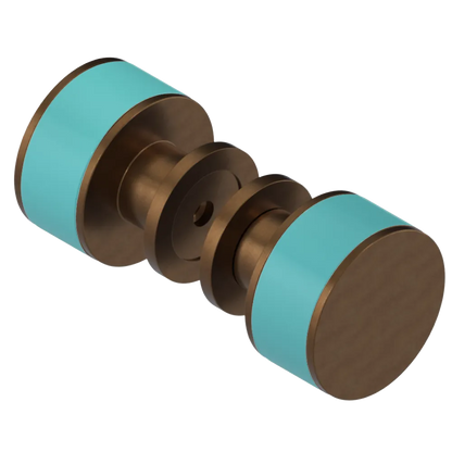 Rubinet Shower Door Knob (set) Tuscan Brass