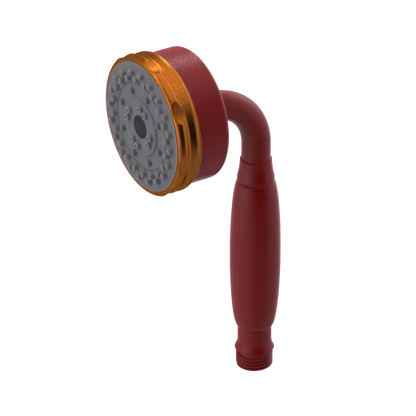 Rubinet 3 Function Hand Held Shower Only Maroon