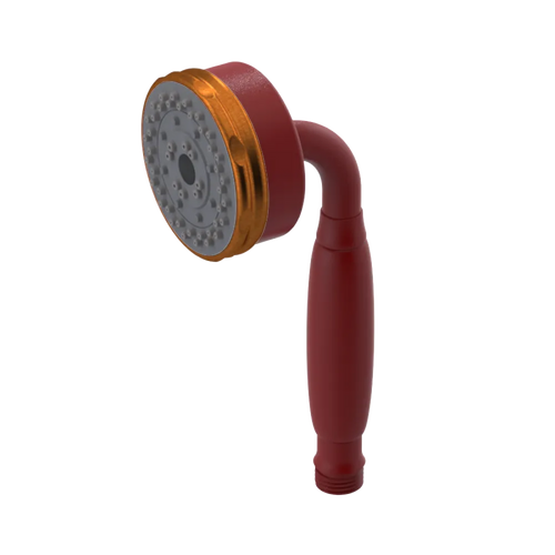 Rubinet 3 Function Hand Held Shower Only Maroon