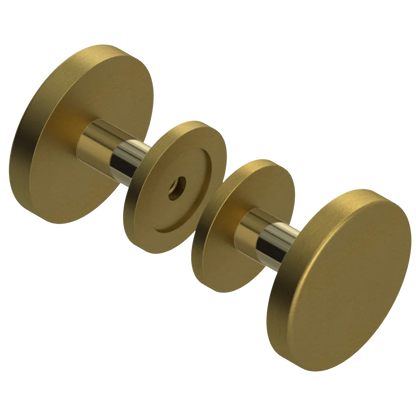 Rubinet Shower Door Knob (set) Antique Brass Matt