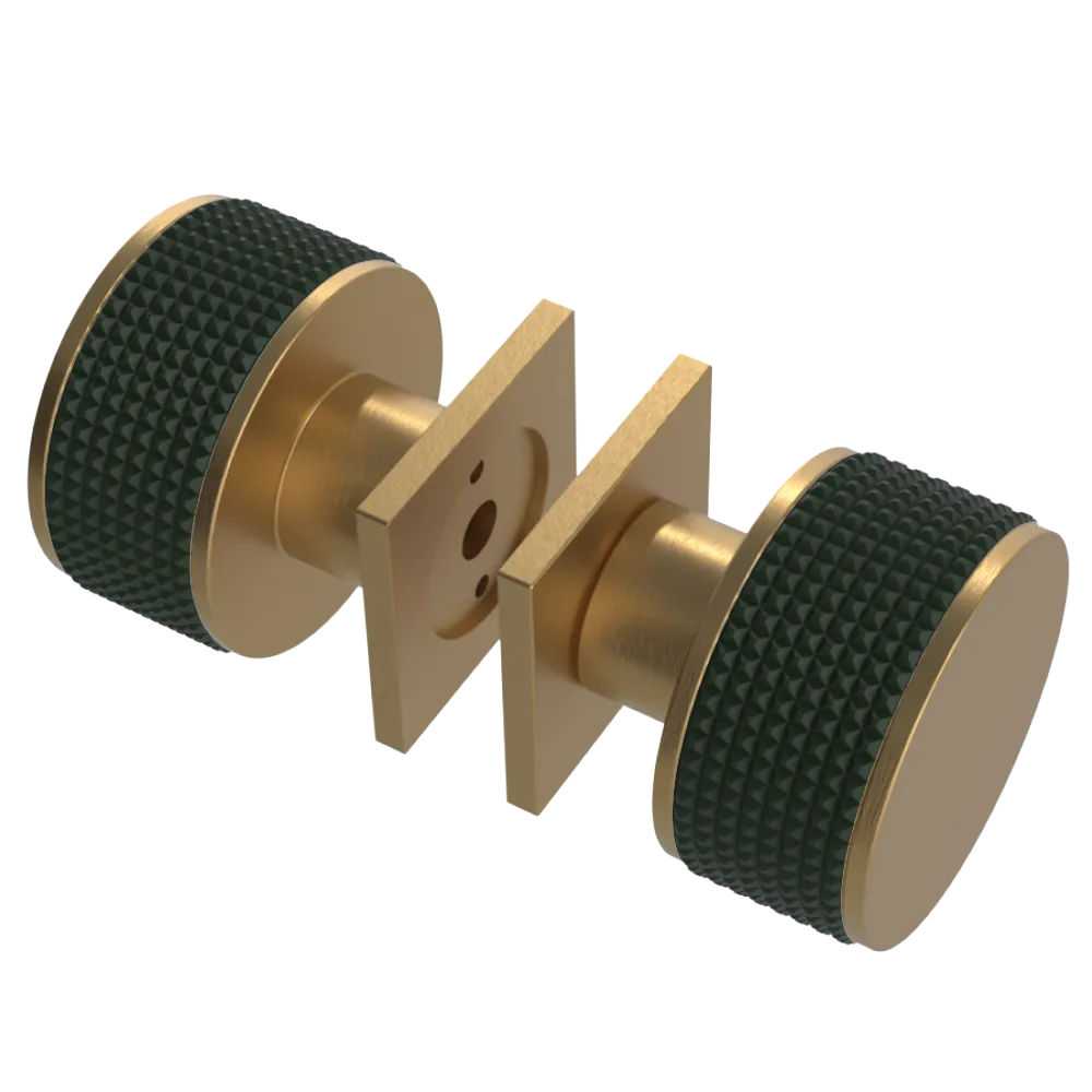 Rubinet Shower Door Knob (set) Satin Gold