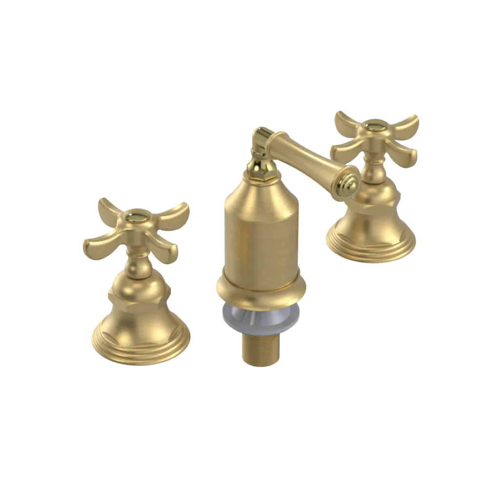 Rubinet Bidet Fitting with Spray, Diverter, and Vacum Breaker (Less Drain) Satin Gold