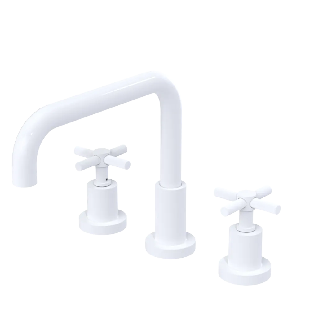 Rubinet Widespread Kitchen Set White