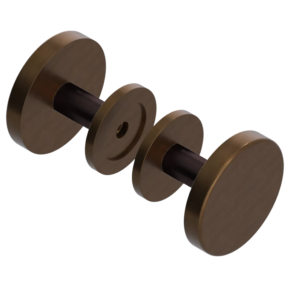 Rubinet Shower Door Knob (set) Tuscan Brass