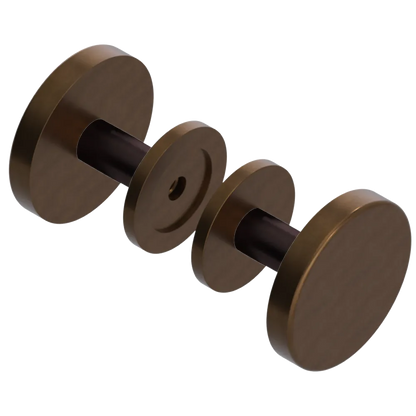 Rubinet Shower Door Knob (set) Tuscan Brass
