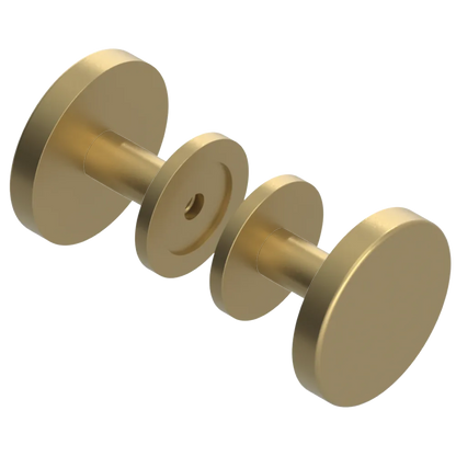 Rubinet Shower Door Knob (set) Satin Brass