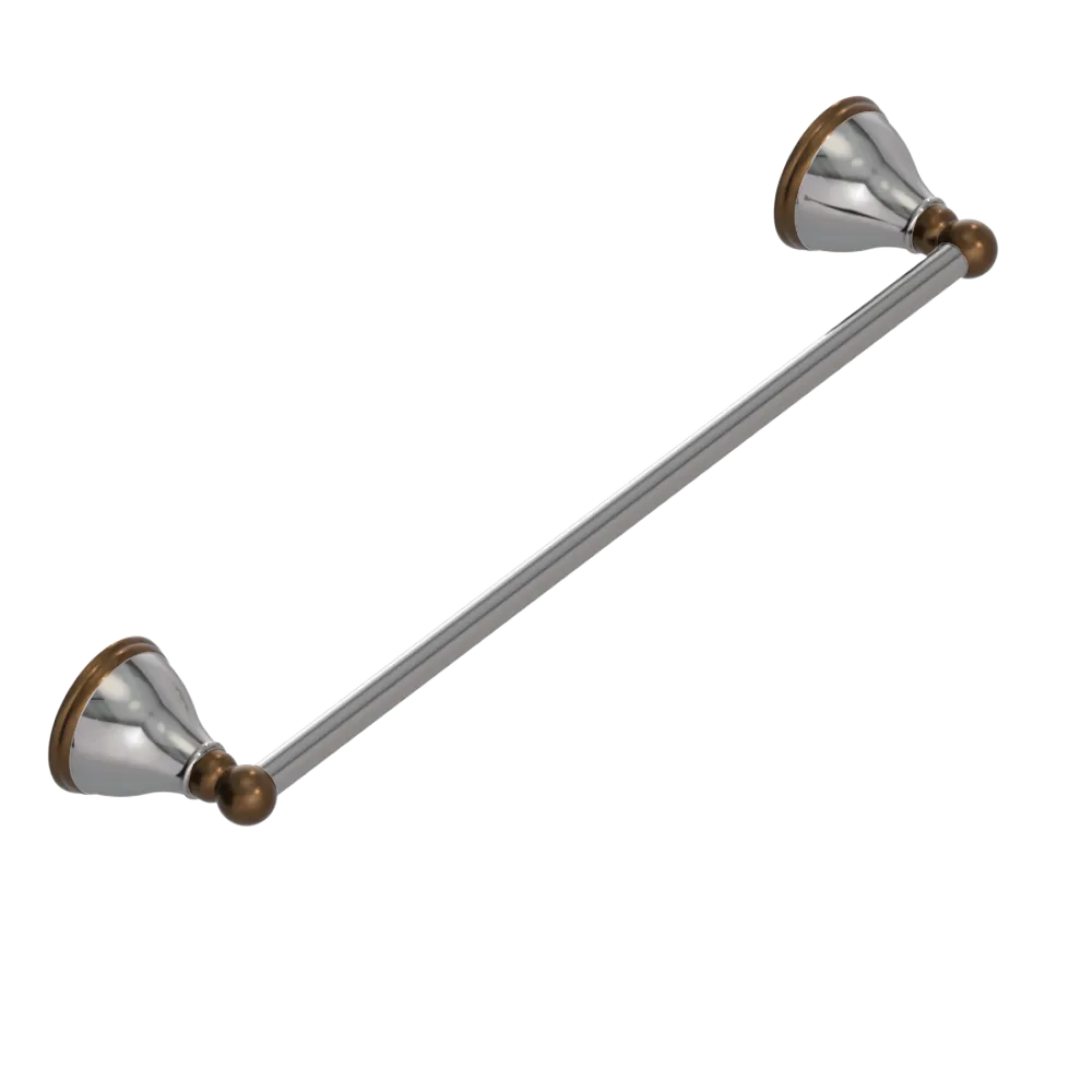 Rubinet Towel Bar 18" Polished Nickel