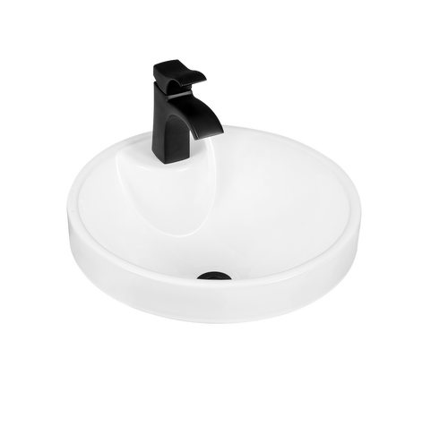 Contac Abbi Vessel Sink – 4500ARW – Soft White