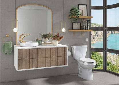 Contac Abbi Vessel Sink – 4500ARW – Soft White