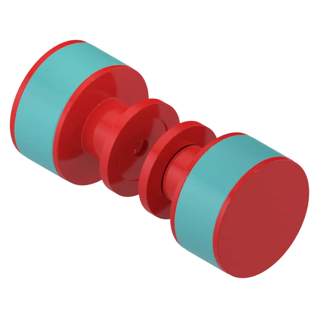 Rubinet Shower Door Knob (set) Red
