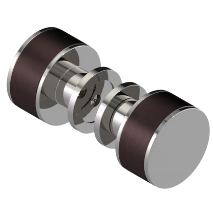 Rubinet Shower Door Knob (set) Polished Nickel