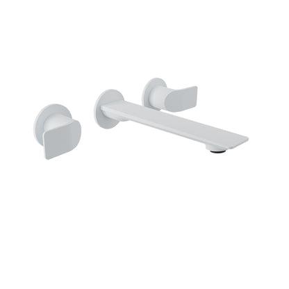 Baril Two handles wall-mounted lavatory faucet, drain not included